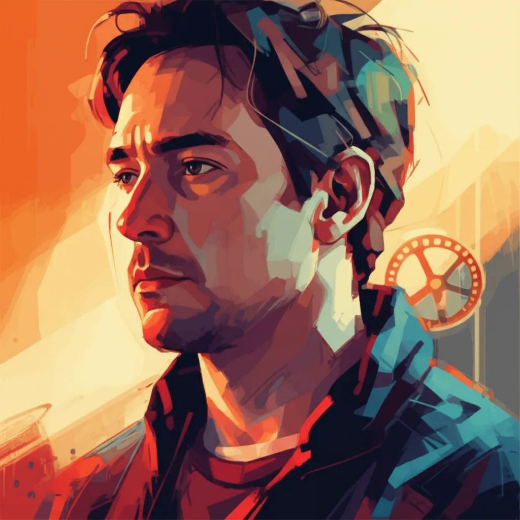 Artistic portrait of Darren Stein