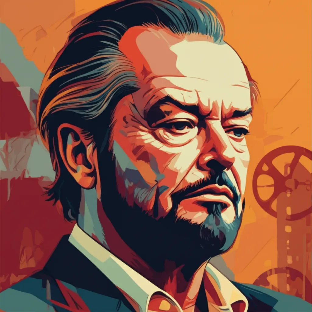 Artistic portrait of Jack Nicholson