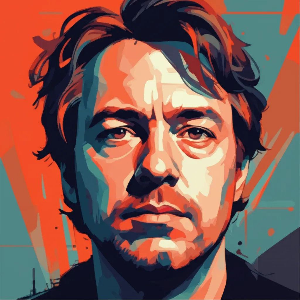 Artistic portrait of Damian Nieman