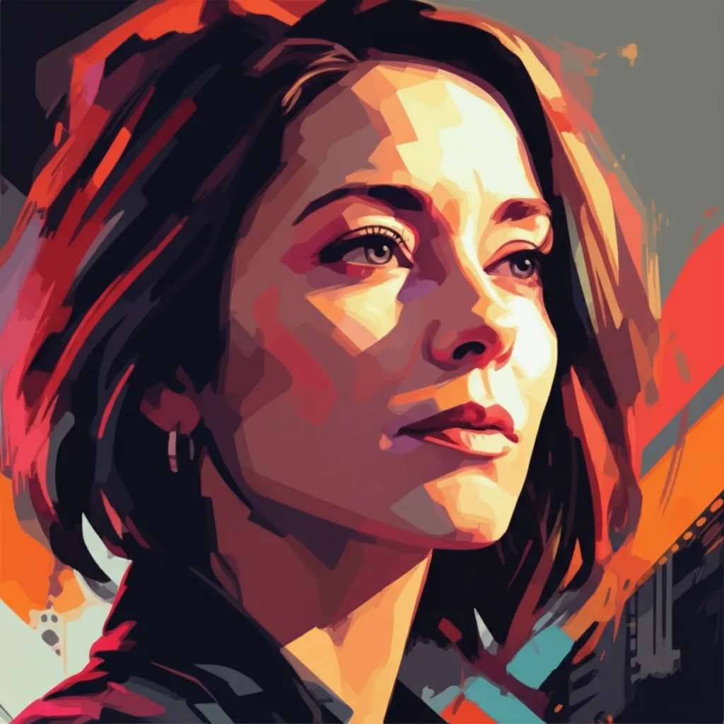 Artistic portrait of Jennifer Flackett
