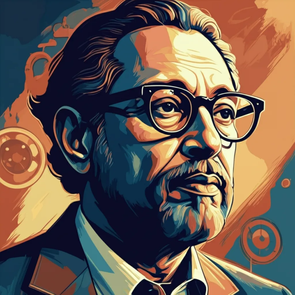 Portrait of Satyajit Ray