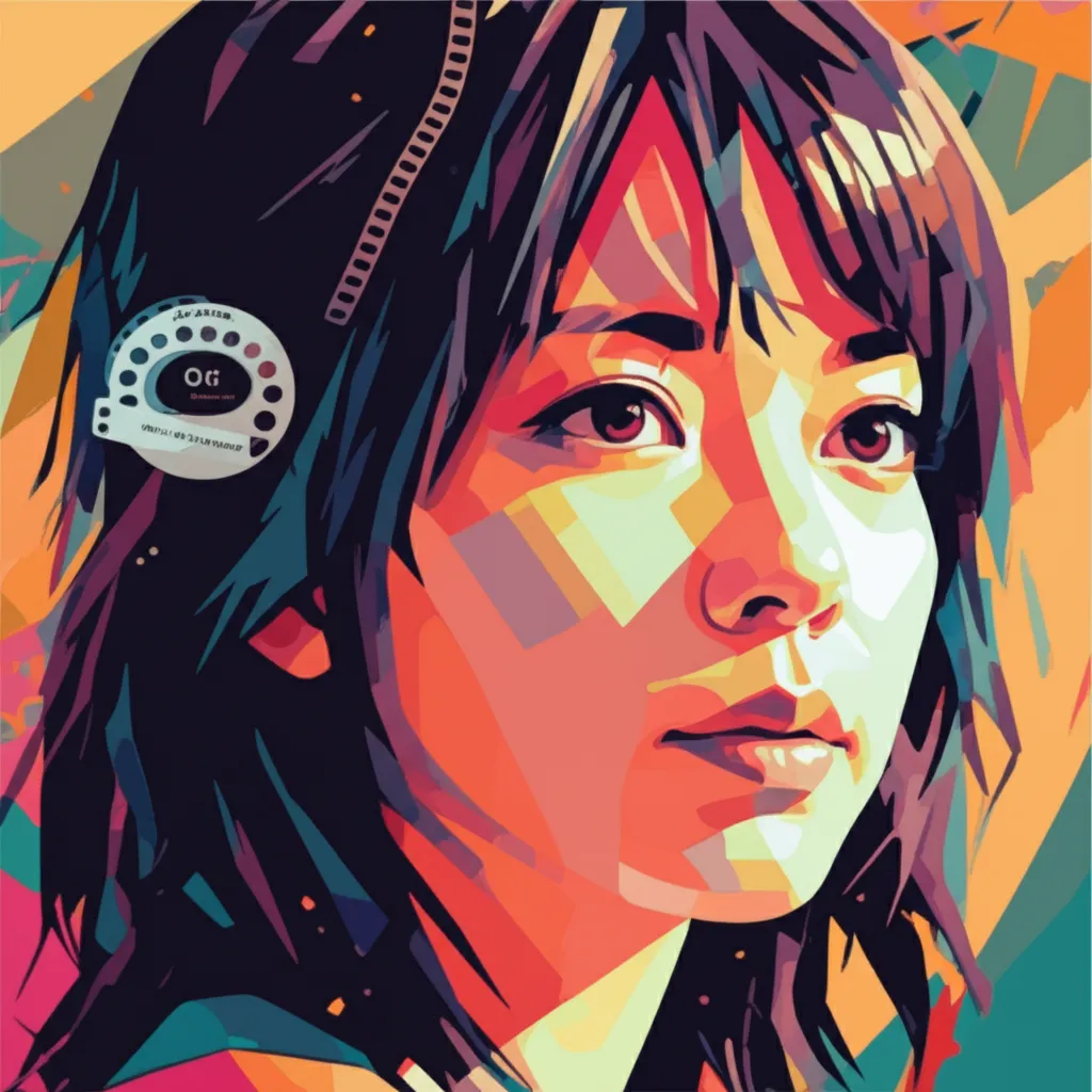 Artistic portrait of Naoko Yamada