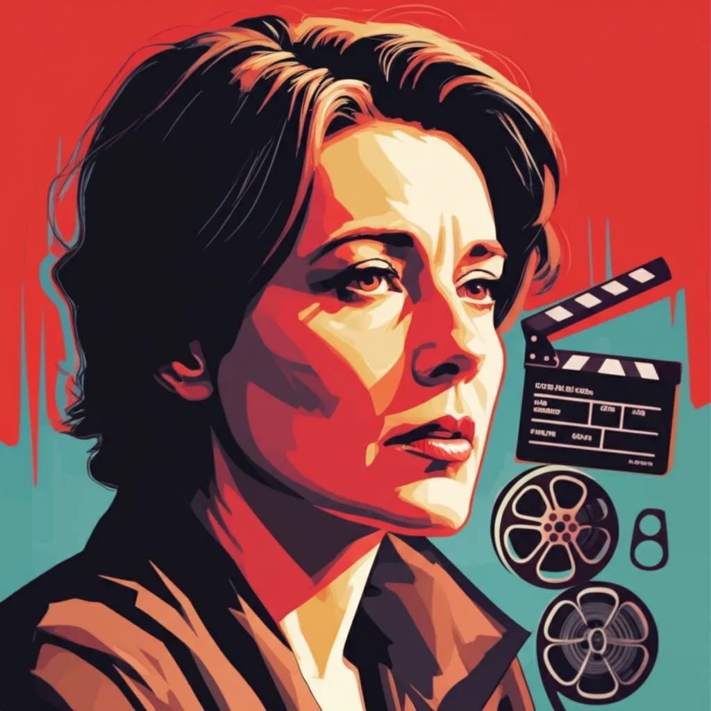 Artistic portrait of Mary Harron
