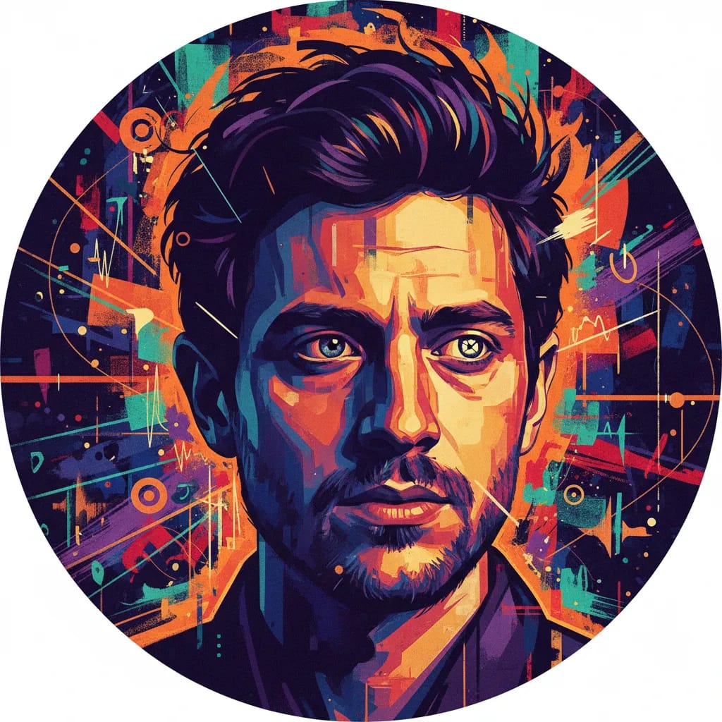 Artistic portrait of Benny Safdie