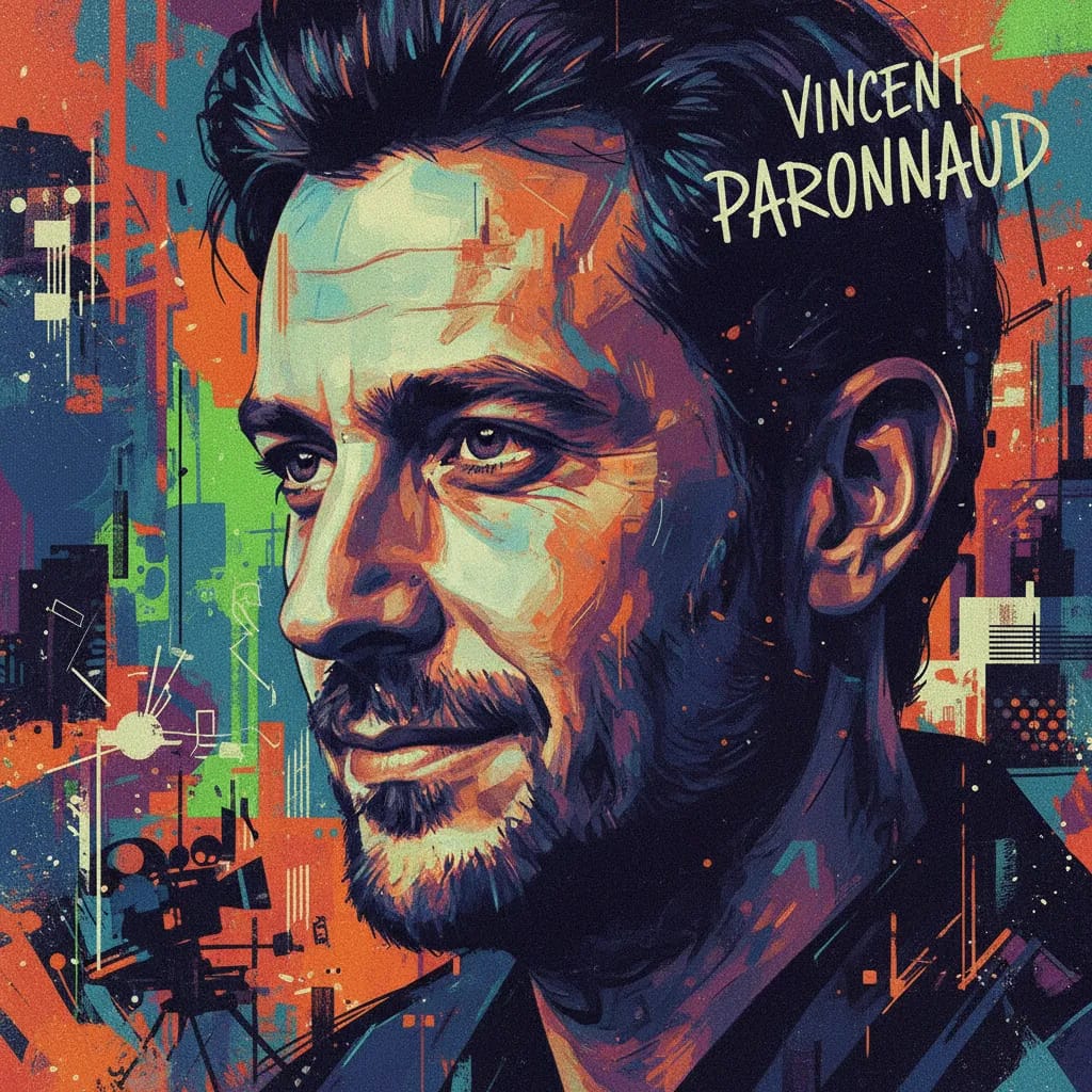 Artistic portrait of Vincent Paronnaud