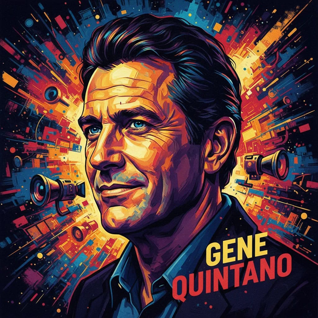 Artistic portrait of Gene Quintano