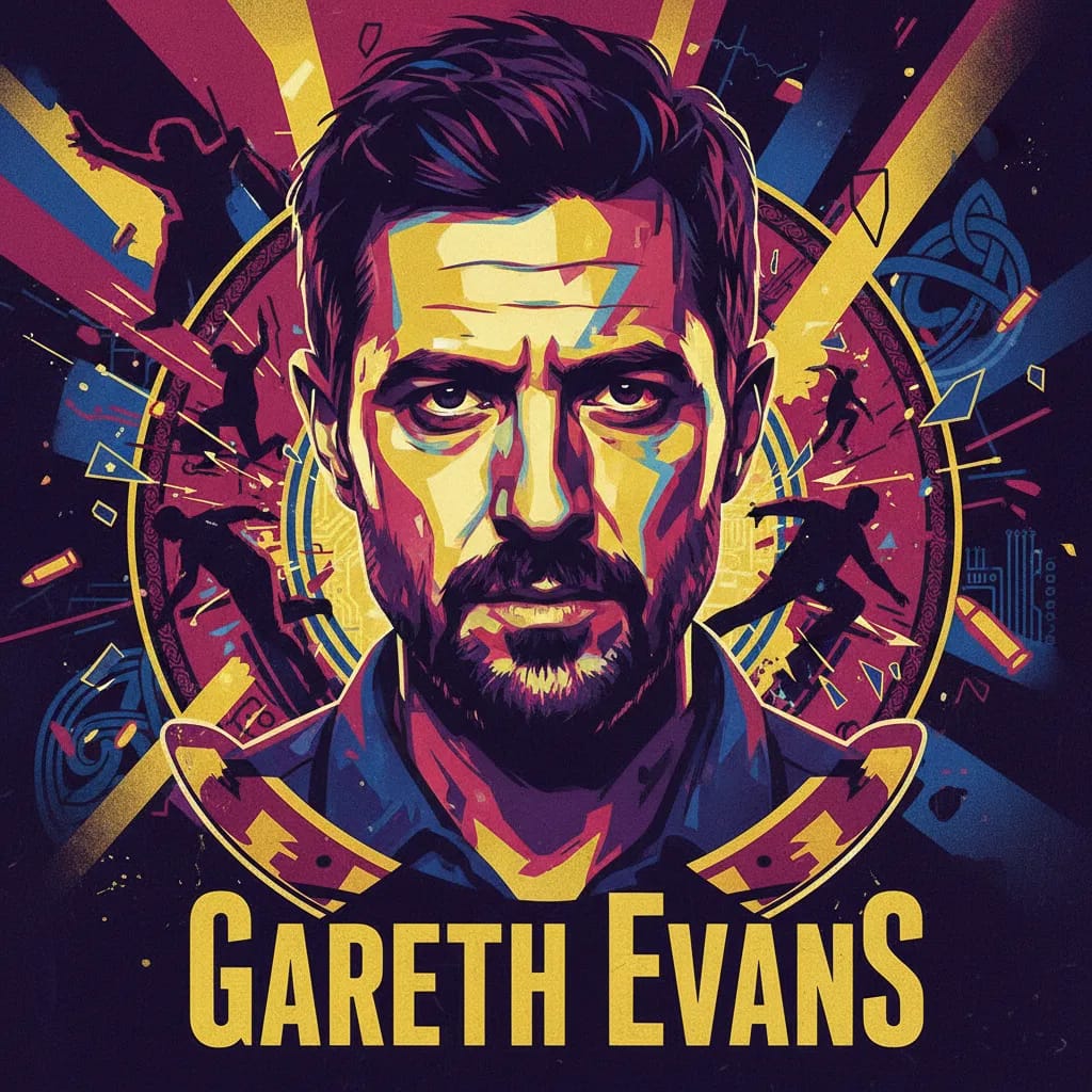 Artistic portrait of Gareth Evans