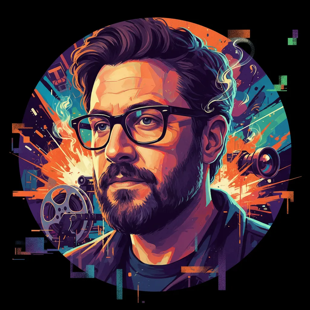 Artistic portrait of Seth Rogen