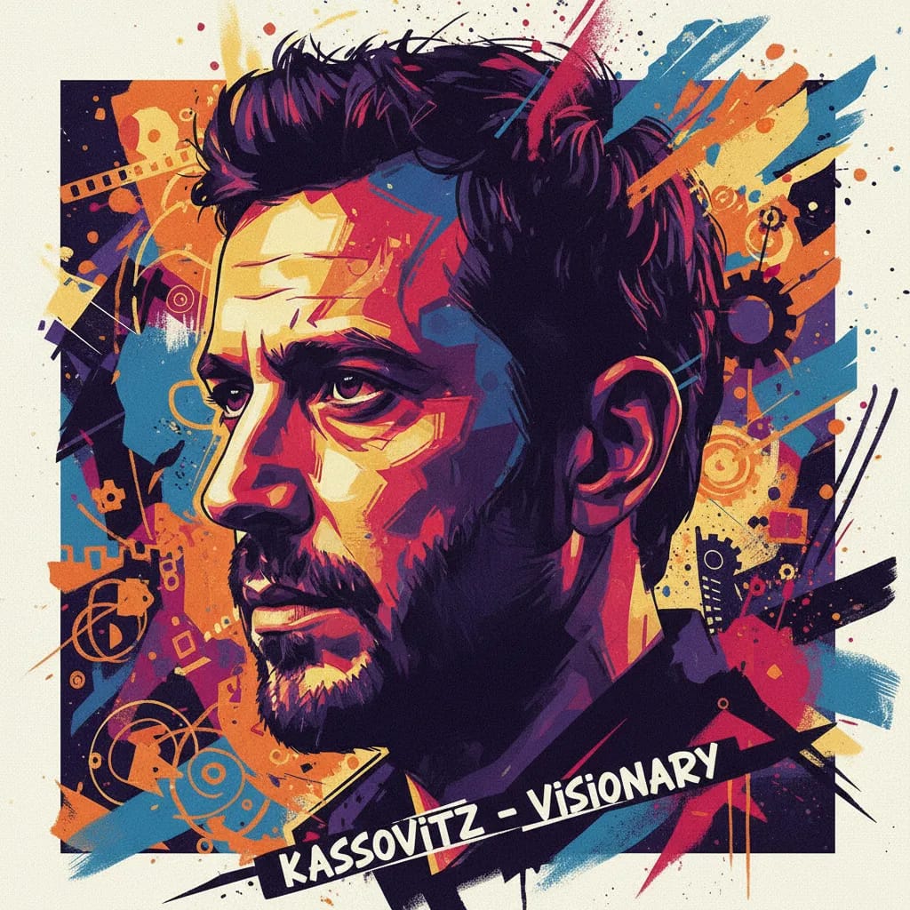Artistic portrait of Mathieu Kassovitz
