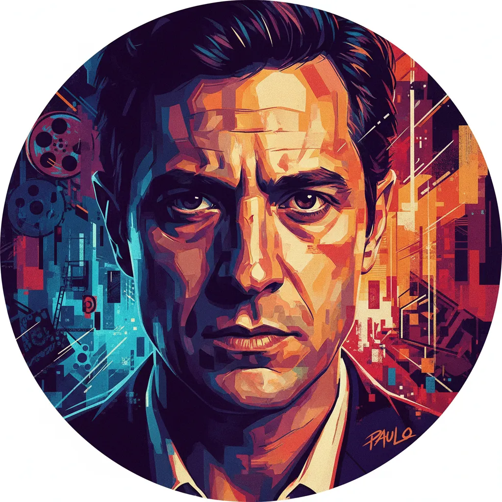 Artistic portrait of Oriol Paulo