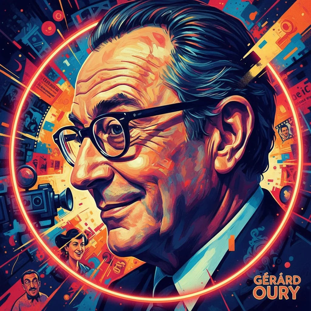 Artistic portrait of Gérard Oury
