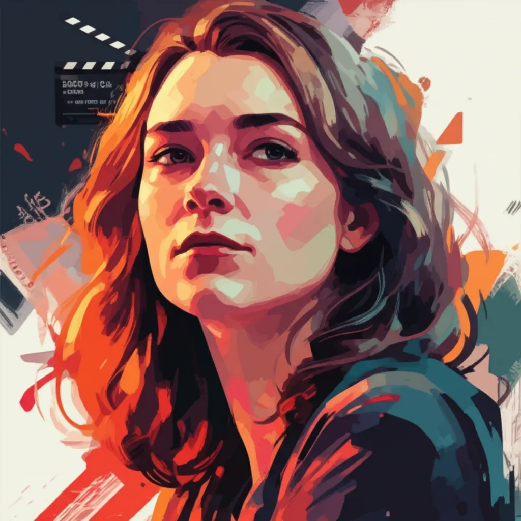 Artistic portrait of Greta Gerwig