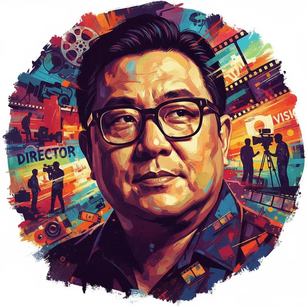 Artistic portrait of Eric Tsang