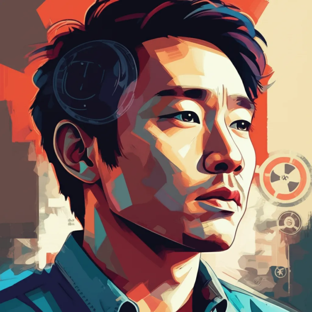 Artistic portrait of Daniel Kwan