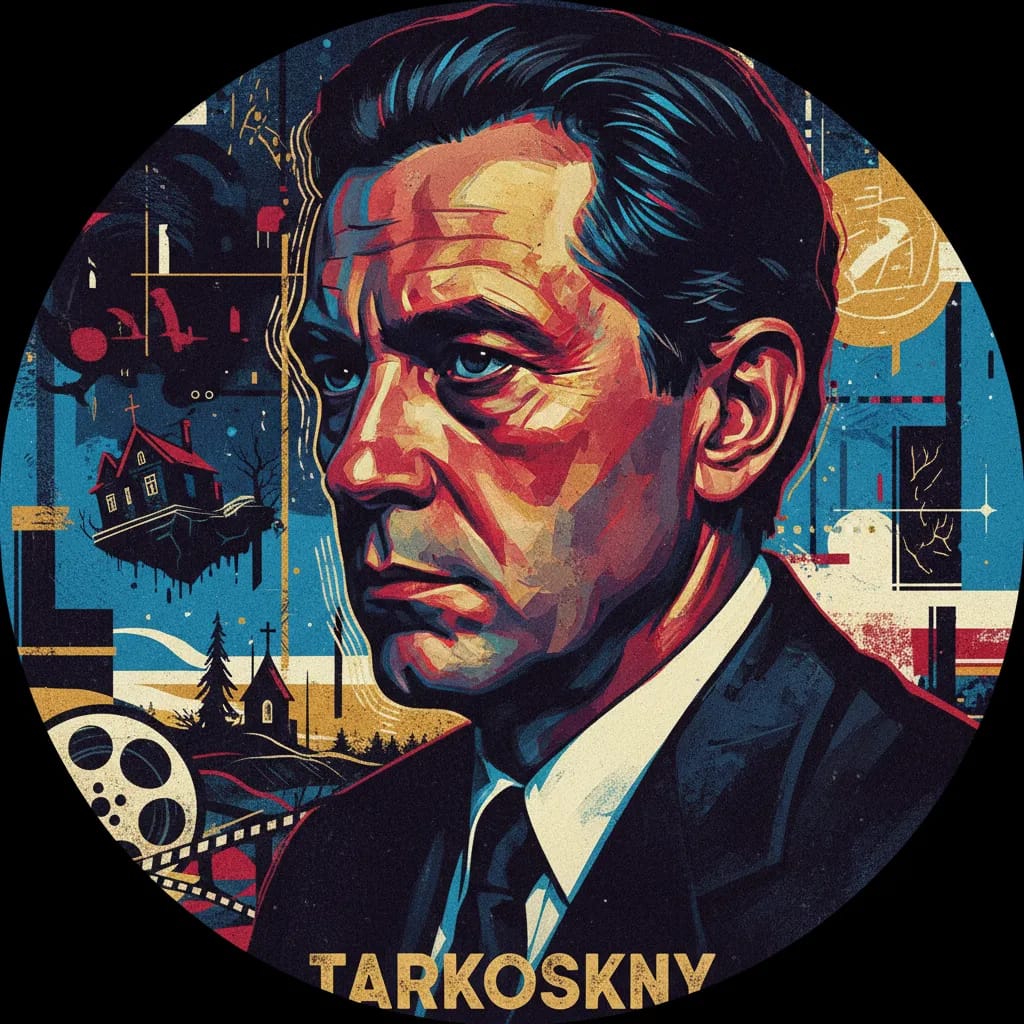 Artistic portrait of Andrei Tarkovsky