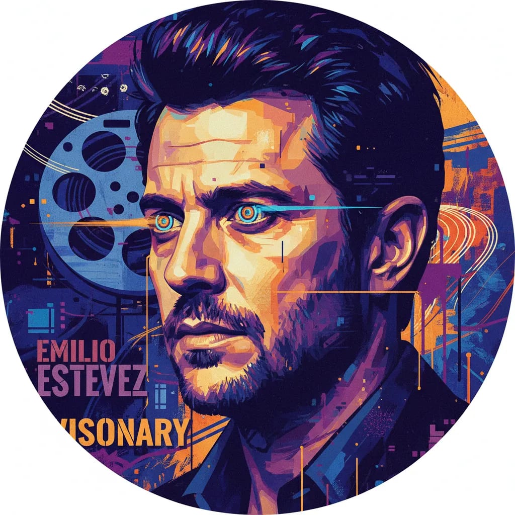 Artistic portrait of Emilio Estevez