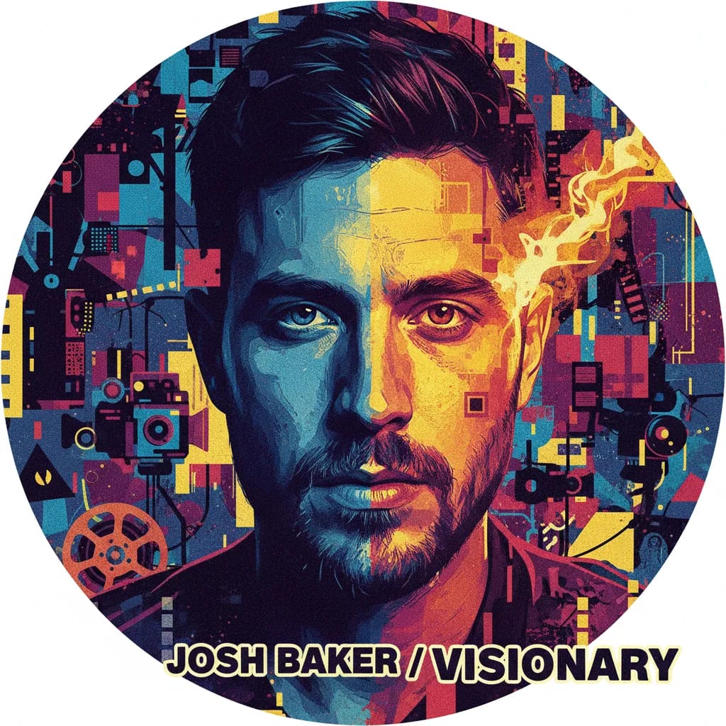 Artistic portrait of Josh Baker
