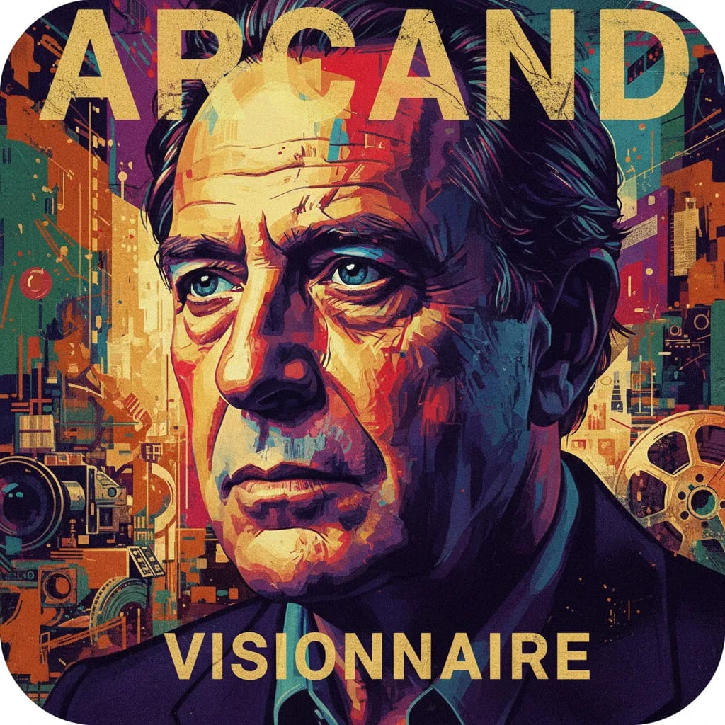 Artistic portrait of Denys Arcand