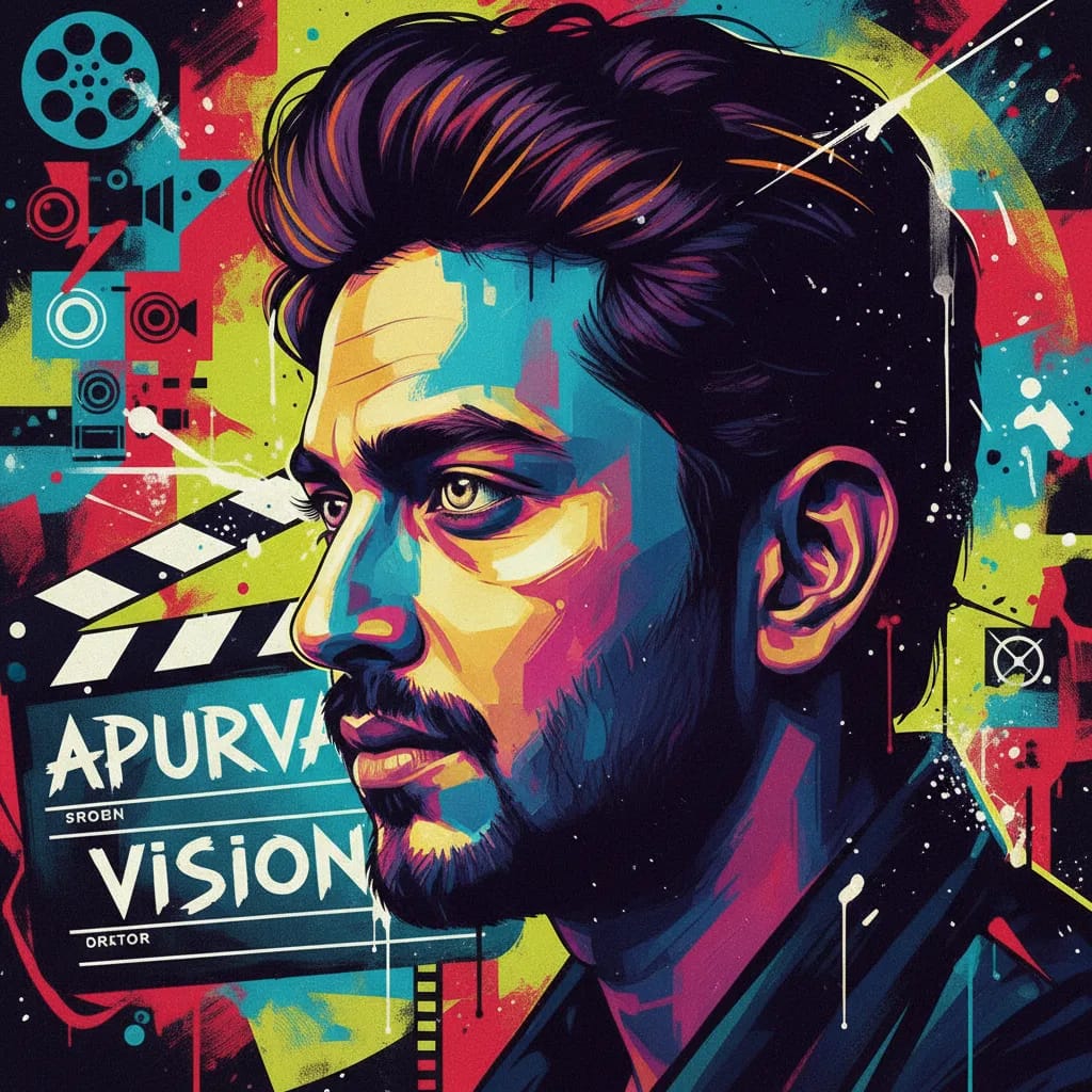 Artistic portrait of Apurva Dhar Badgaiyan