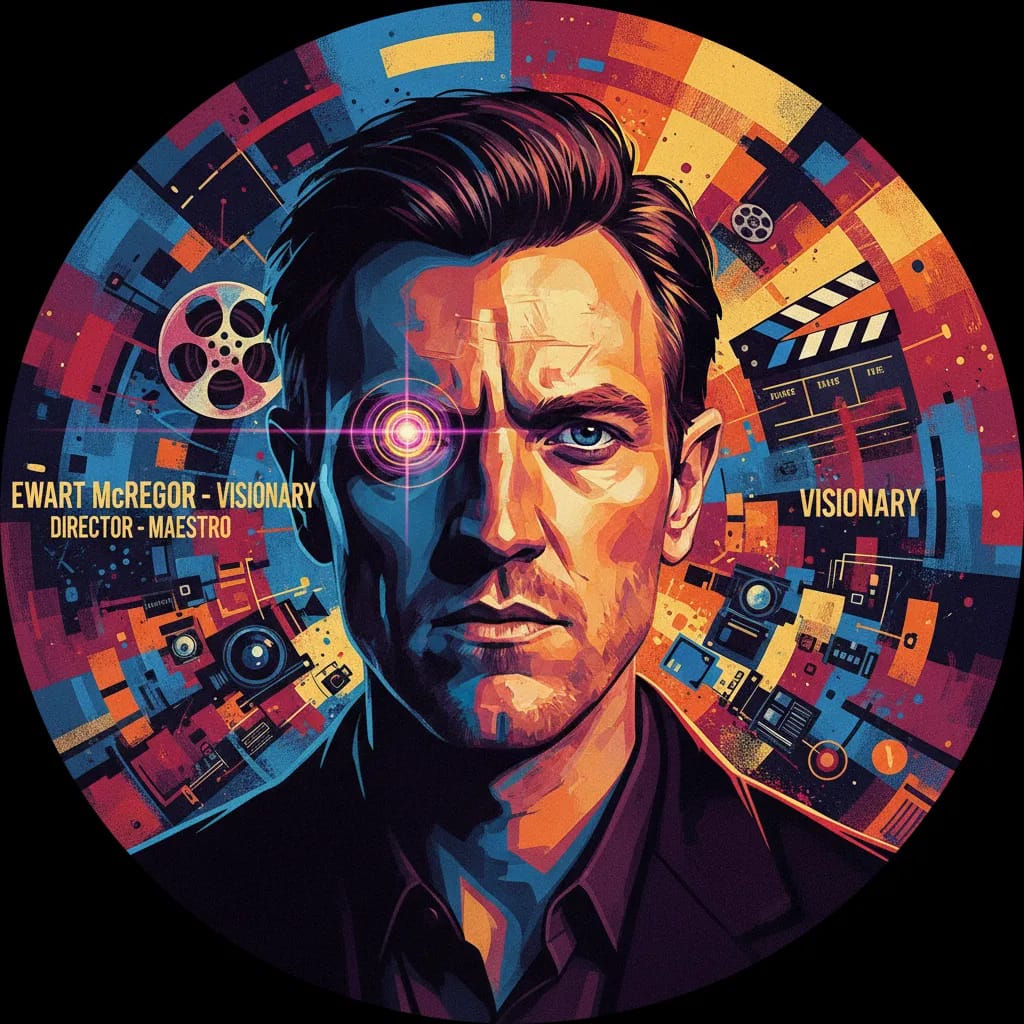 Artistic portrait of Ewan McGregor