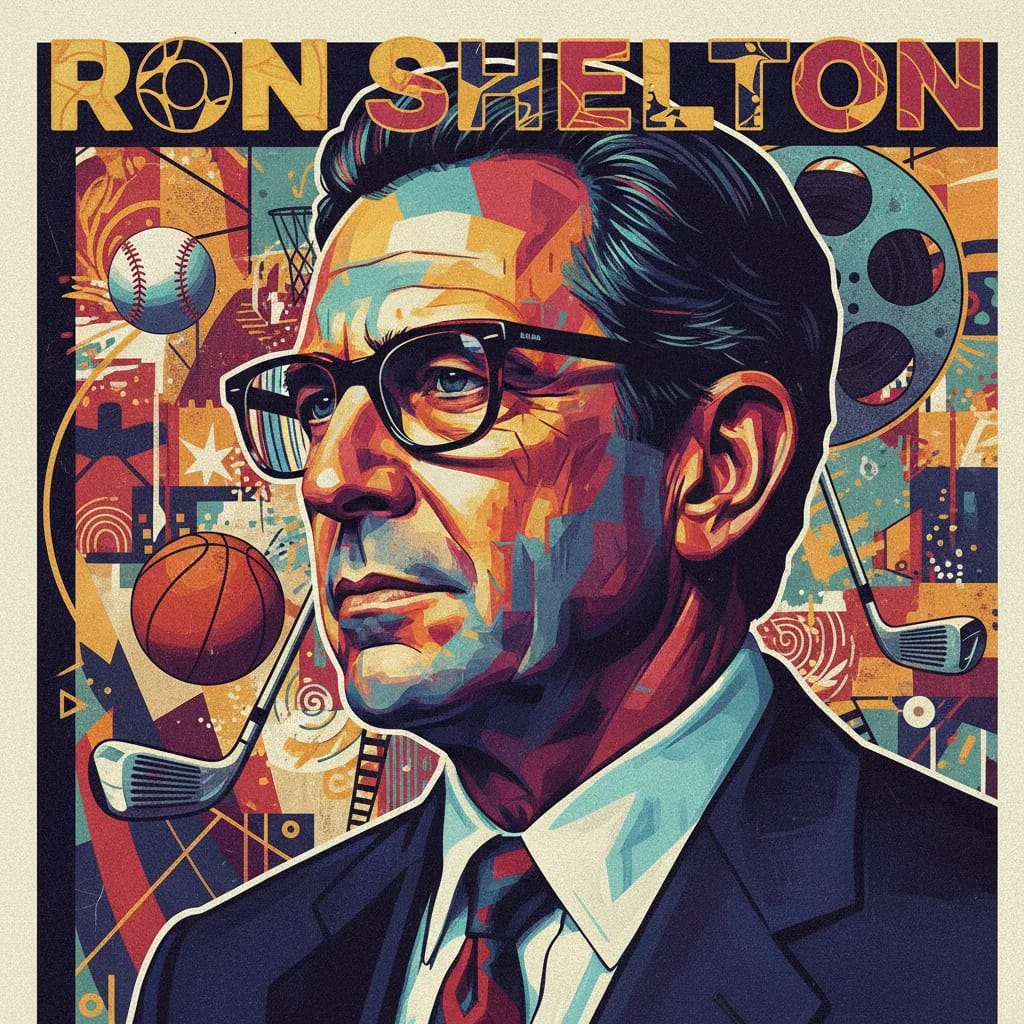 Artistic portrait of Ron Shelton