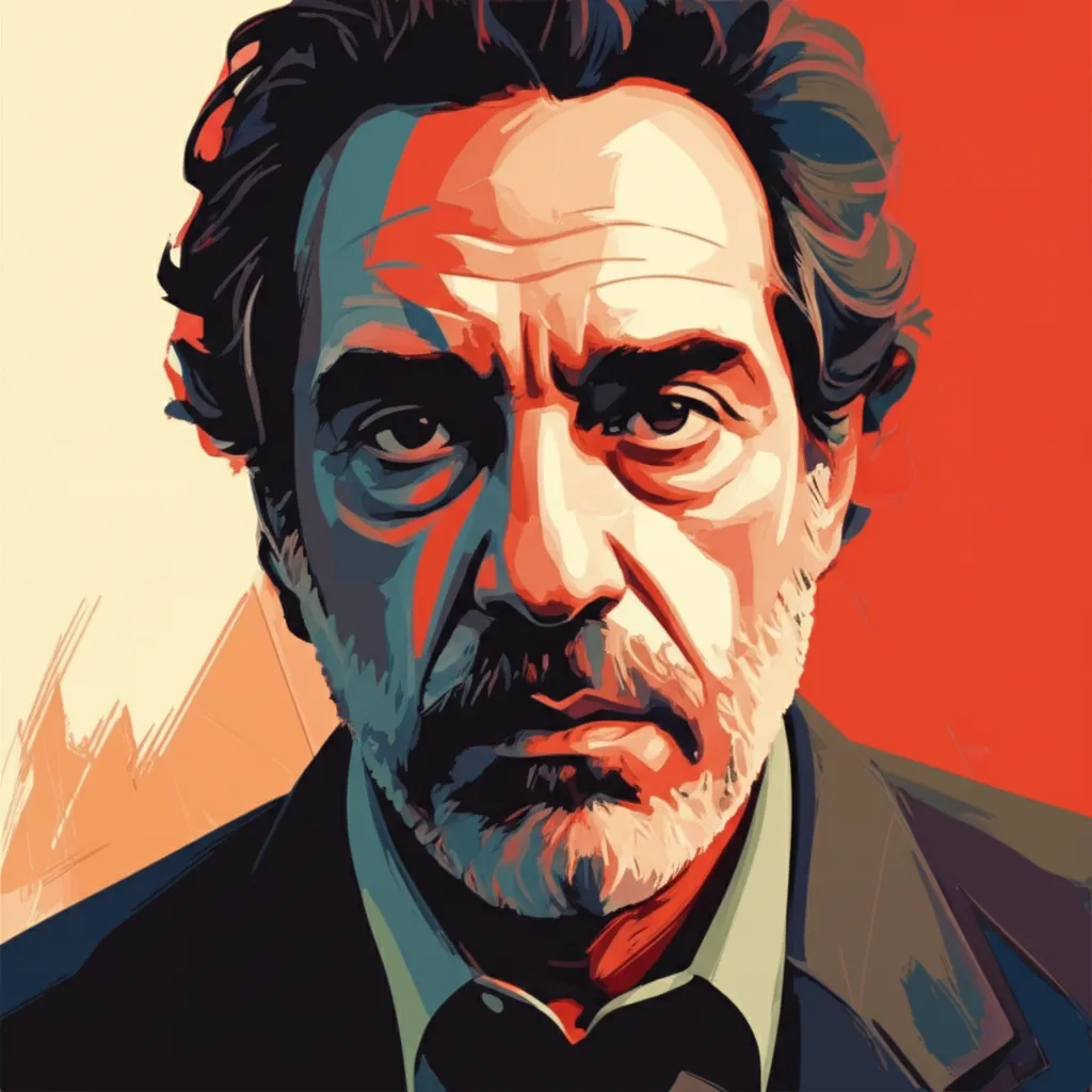 Artistic portrait of Abel Ferrara