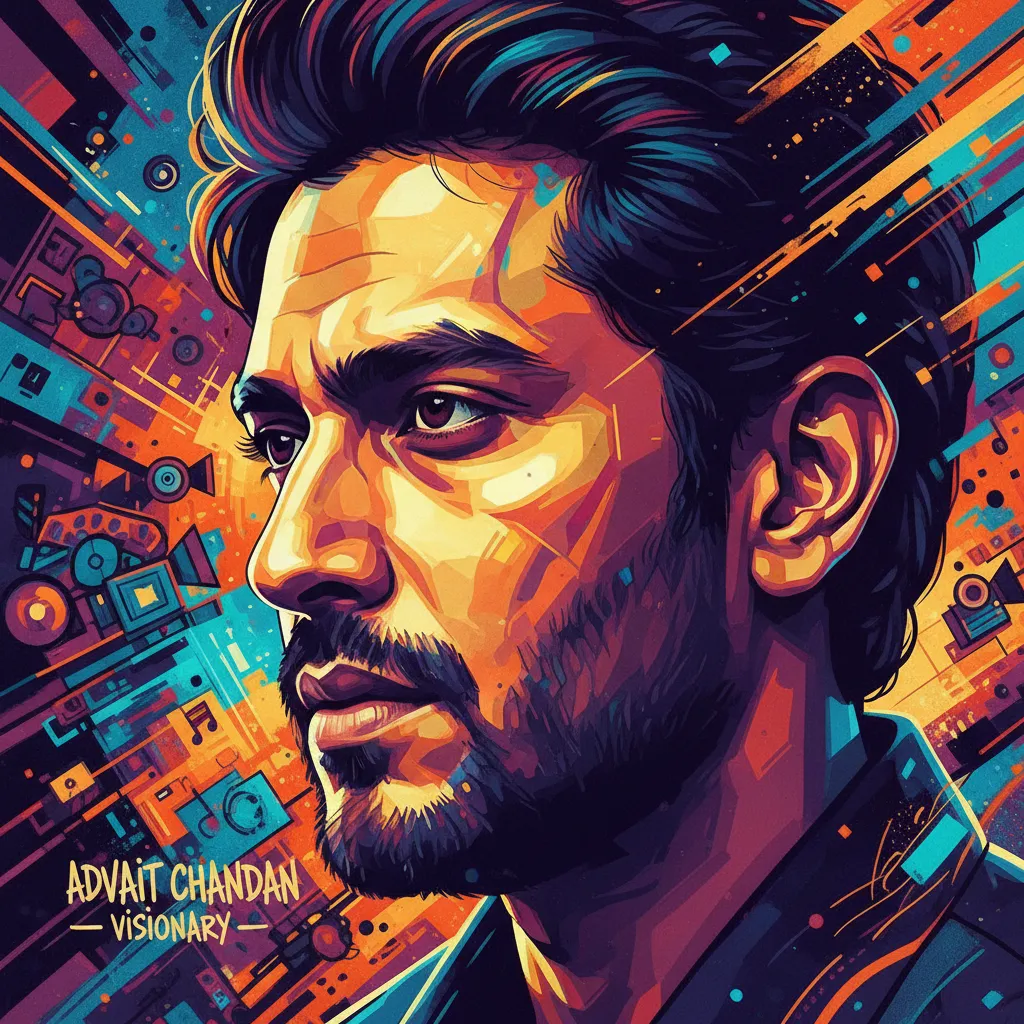 Artistic portrait of Advait Chandan