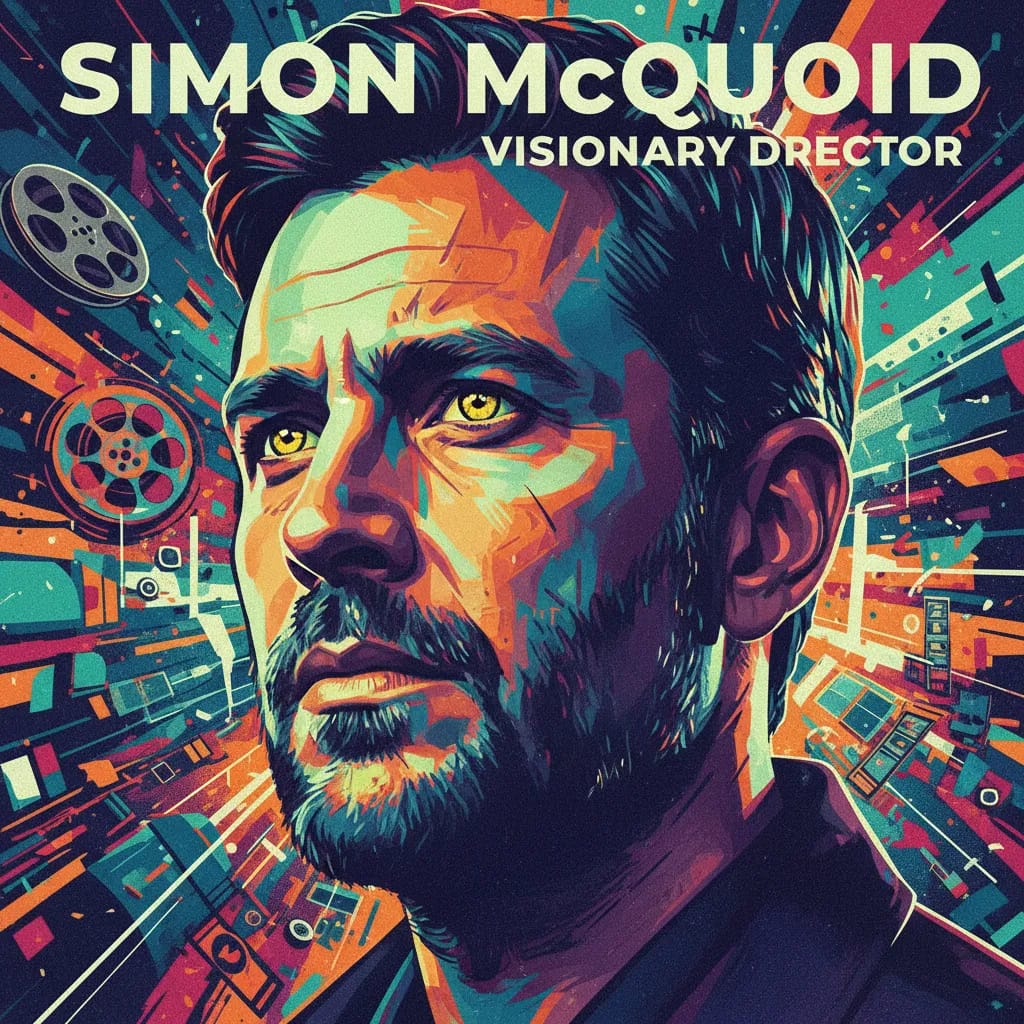 Artistic portrait of Simon McQuoid