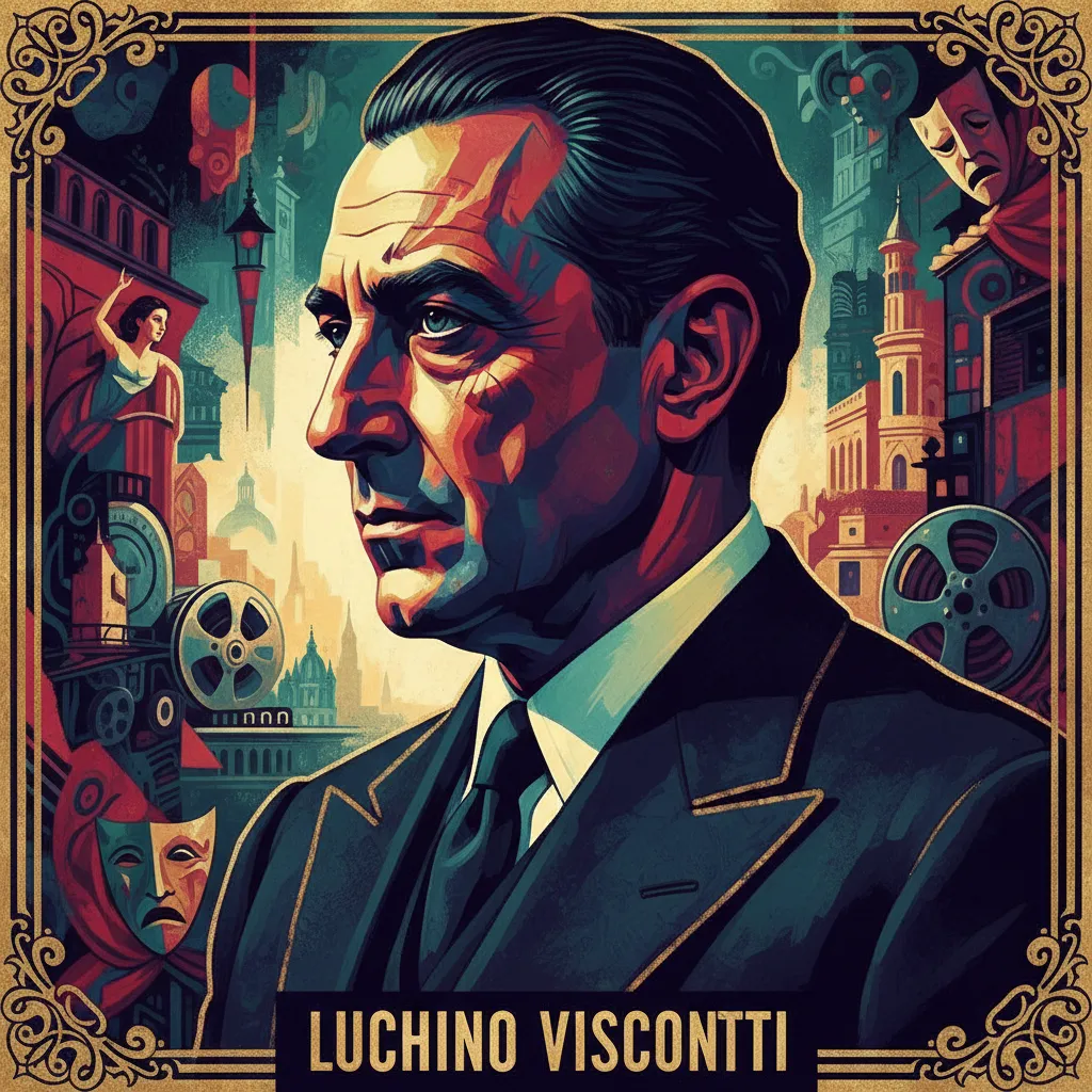 Artistic portrait of Luchino Visconti