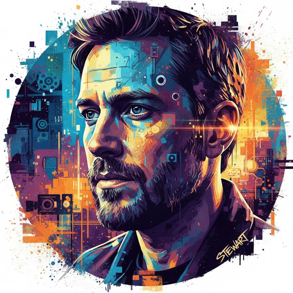 Artistic portrait of Joey Stewart