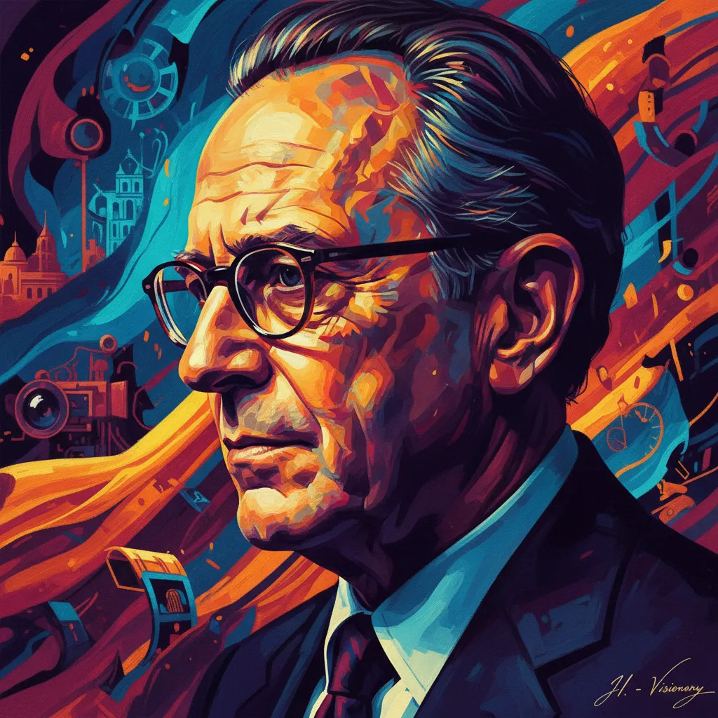 Artistic portrait of James Ivory