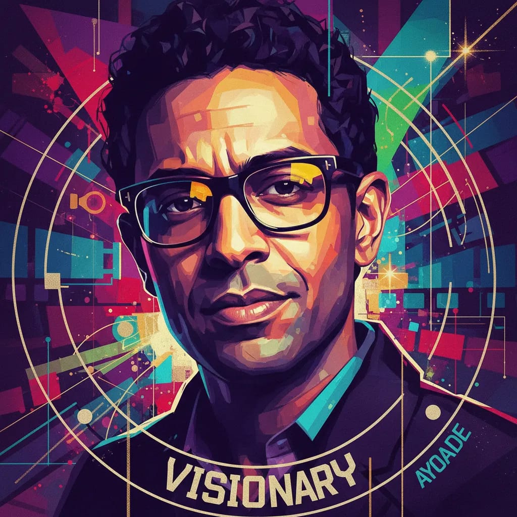 Artistic portrait of Richard Ayoade