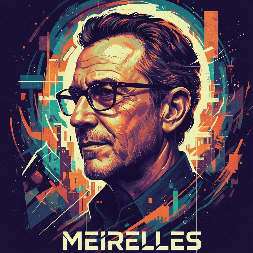 Artistic portrait of Fernando Meirelles