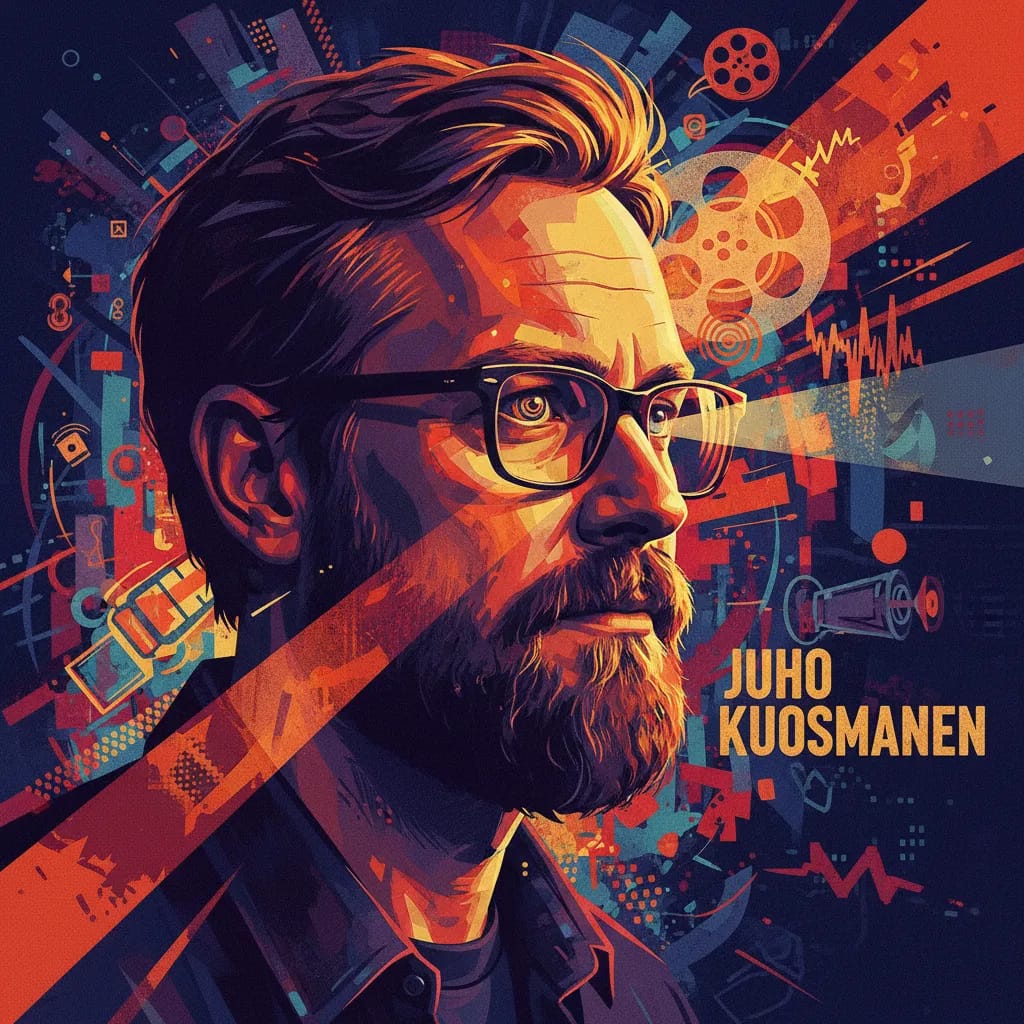 Artistic portrait of Juho Kuosmanen