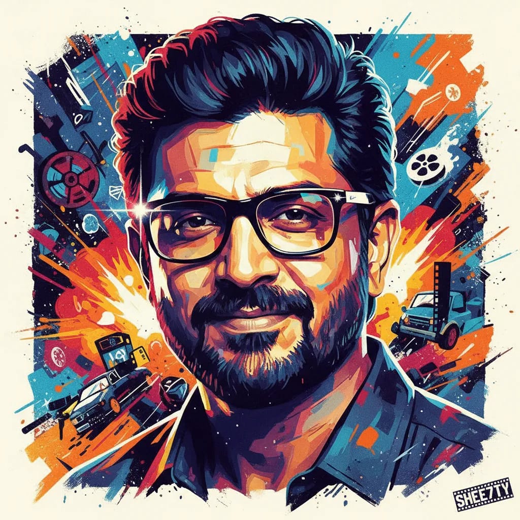 Artistic portrait of Rohit Shetty