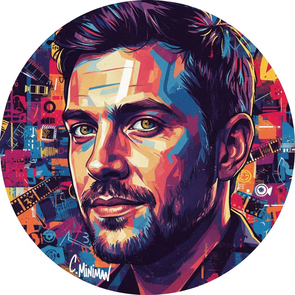 Artistic portrait of Colin Minihan