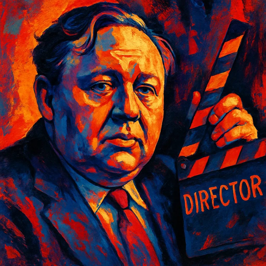 Artistic portrait of Charles Laughton