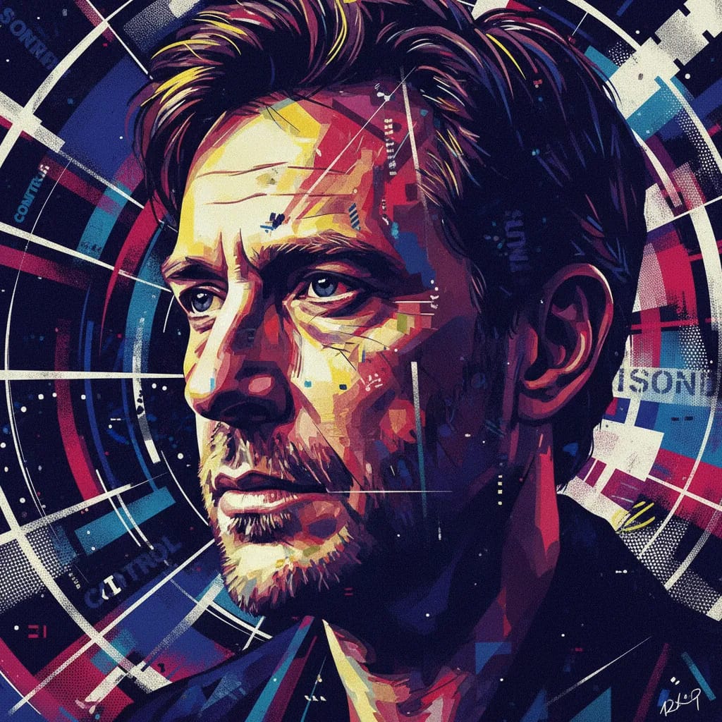 Artistic portrait of Anton Corbijn