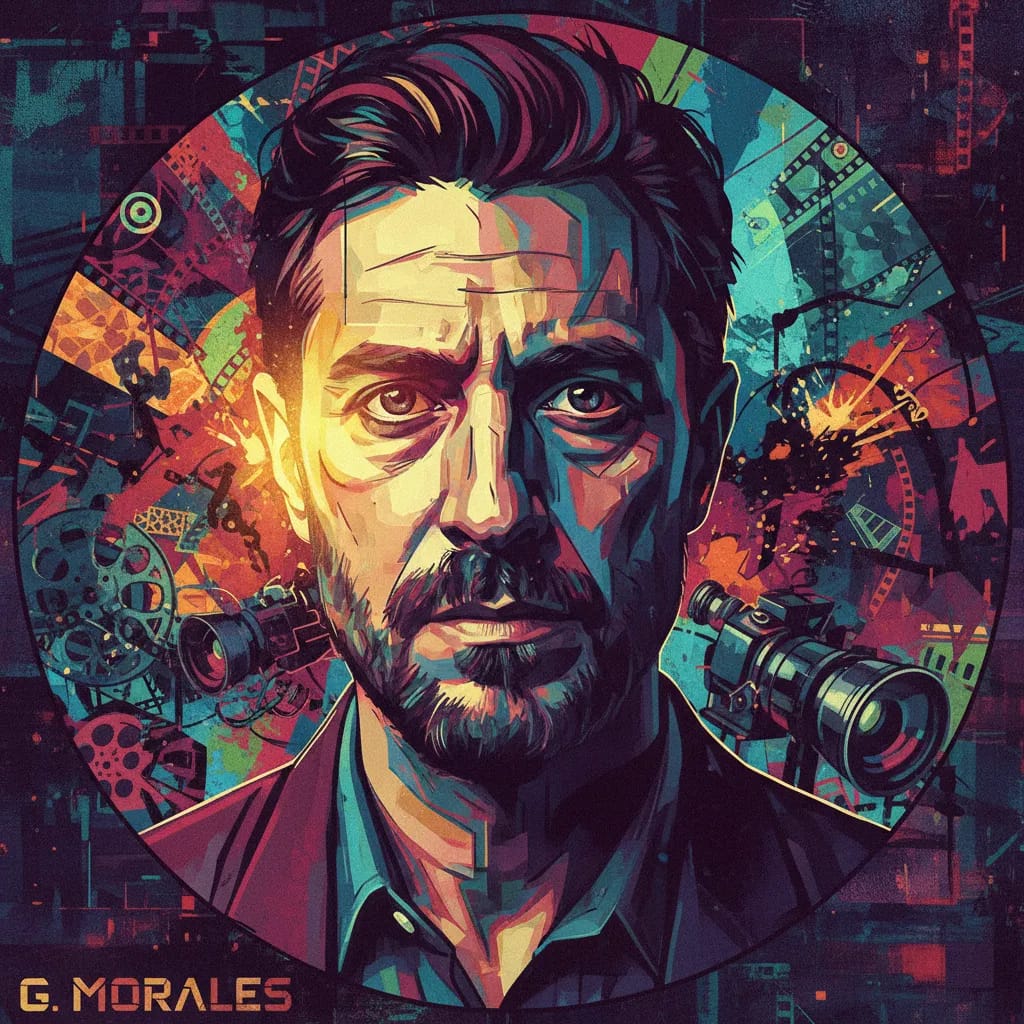 Artistic portrait of Guillem Morales
