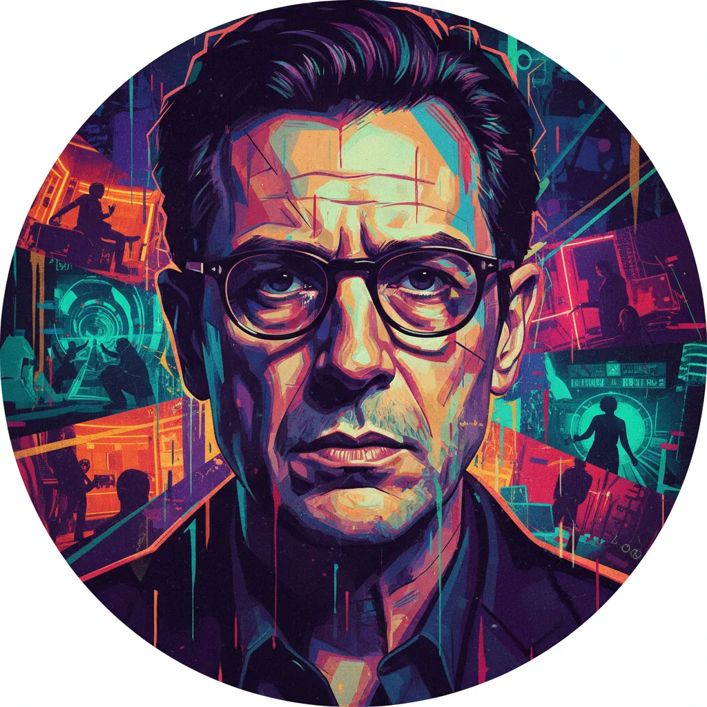 Artistic portrait of Gaspar Noé