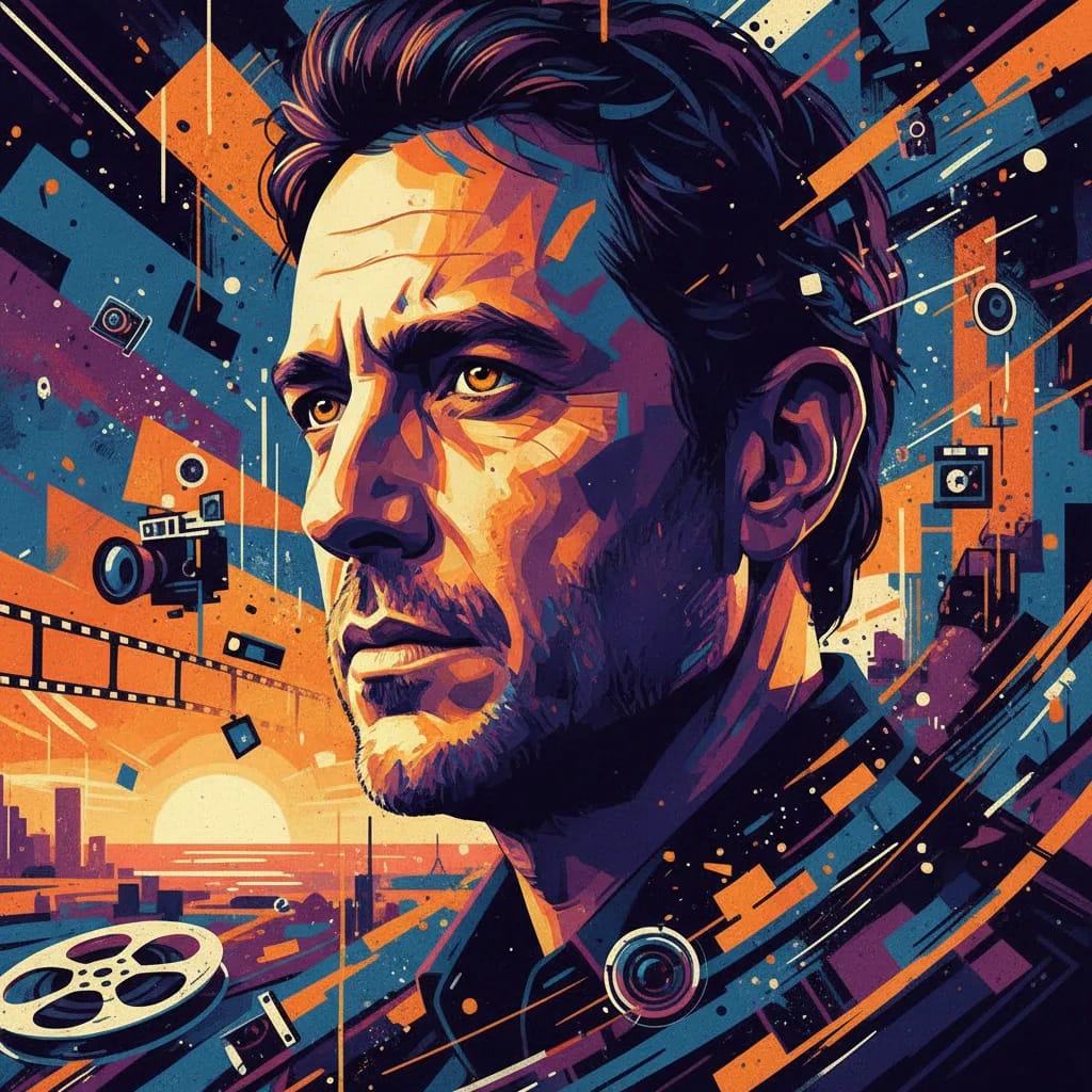 Artistic portrait of Pablo Trapero