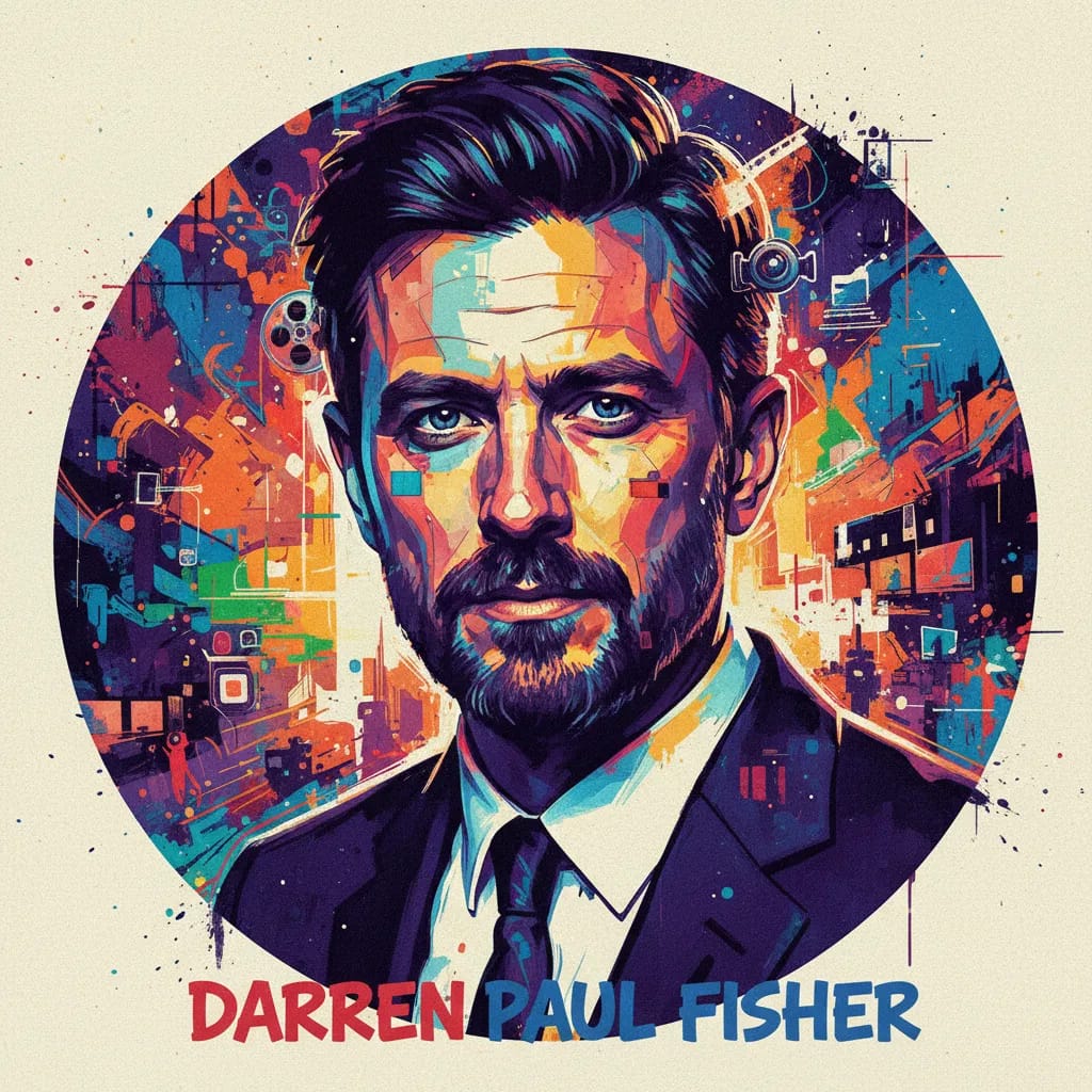Artistic portrait of Darren Paul Fisher