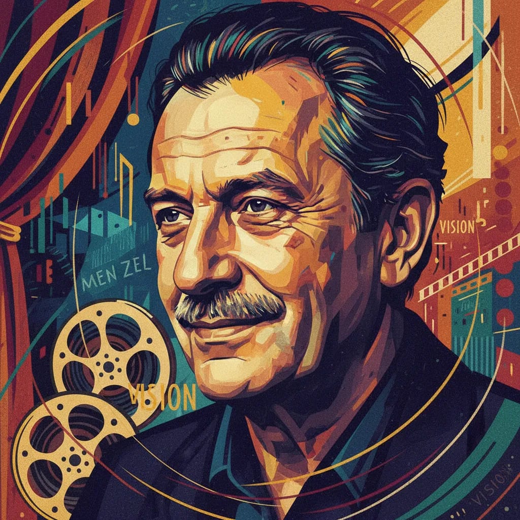 Artistic portrait of Jirí Menzel