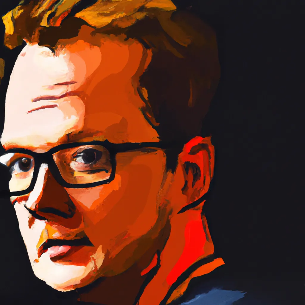 Artistic portrait of Andrew Stanton
