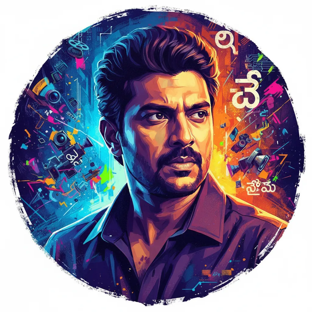Artistic portrait of Trivikram Srinivas