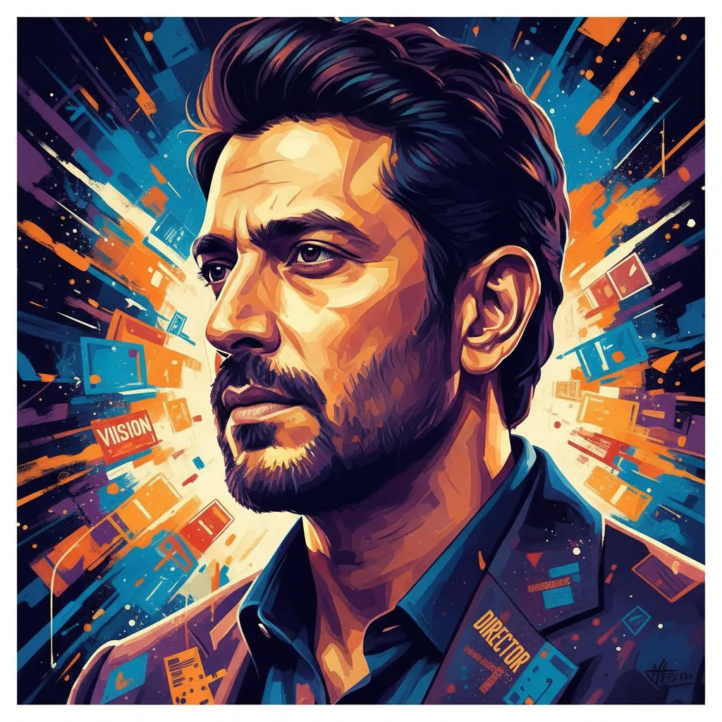Artistic portrait of Kabir Khan