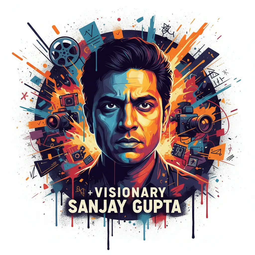 Artistic portrait of Sanjay Gupta