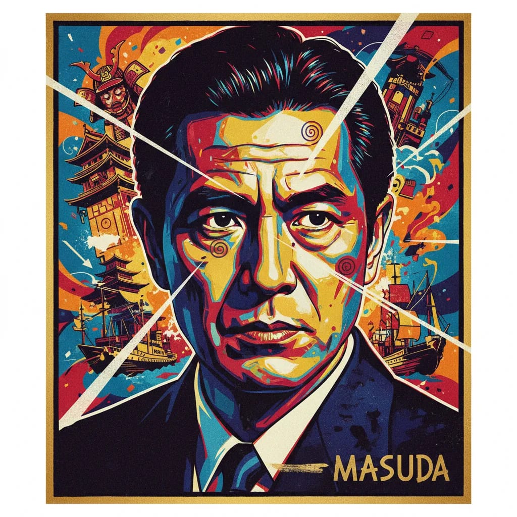 Artistic portrait of Toshio Masuda