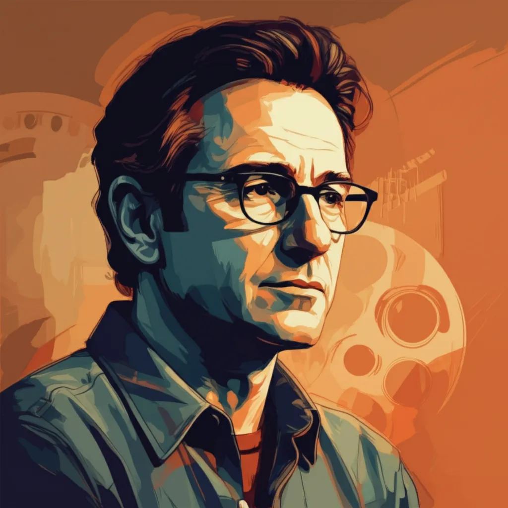 Artistic portrait of Aaron Sorkin