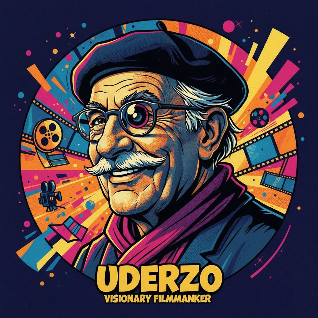 Artistic portrait of Albert Uderzo